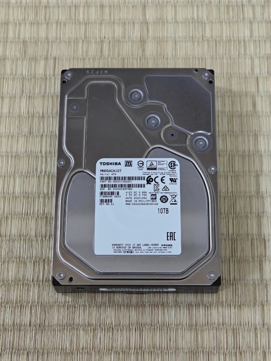 送料無料】TOSHIBA MN06ACA10T/JP NAS 10TB 3.5インチ内蔵HDD