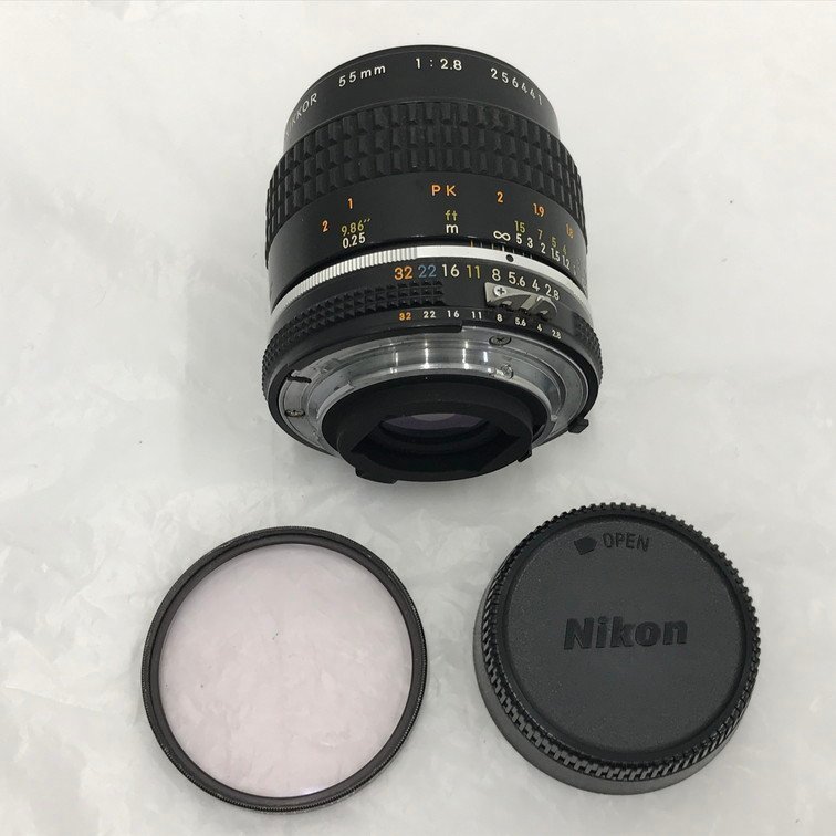 ニコン Nikon Nikkor 55mm f/2.8 マニュアルフォーカスレンズ