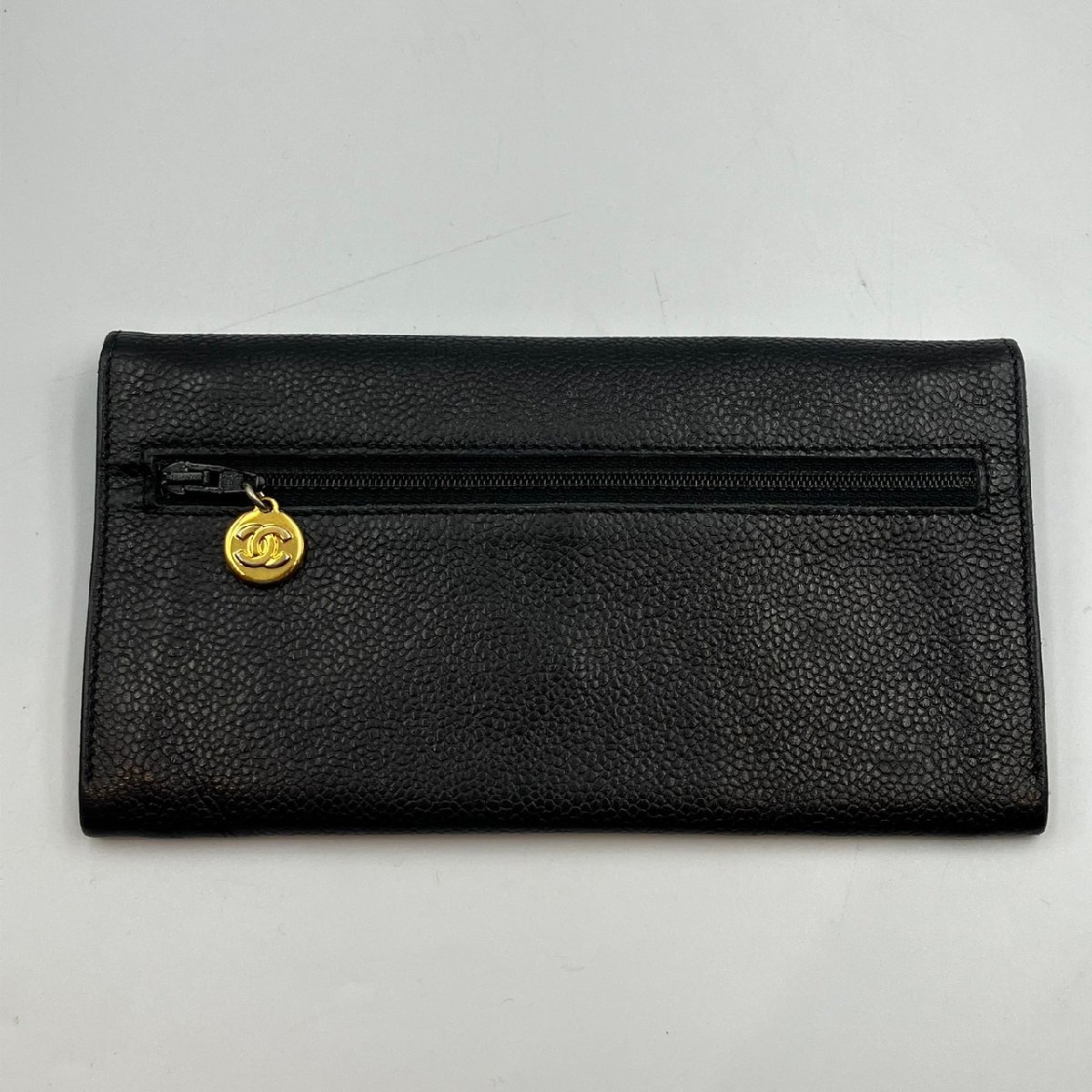 キャビアスキン シャネル CHANEL 長財布 二つ折り長財布 二つ折り ココ