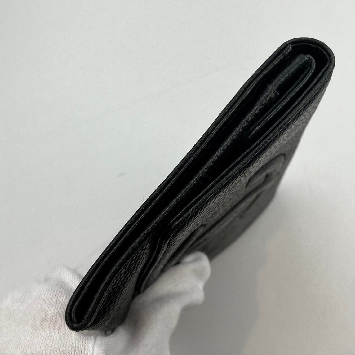 キャビアスキン シャネル CHANEL 長財布 二つ折り長財布 二つ折り ココ