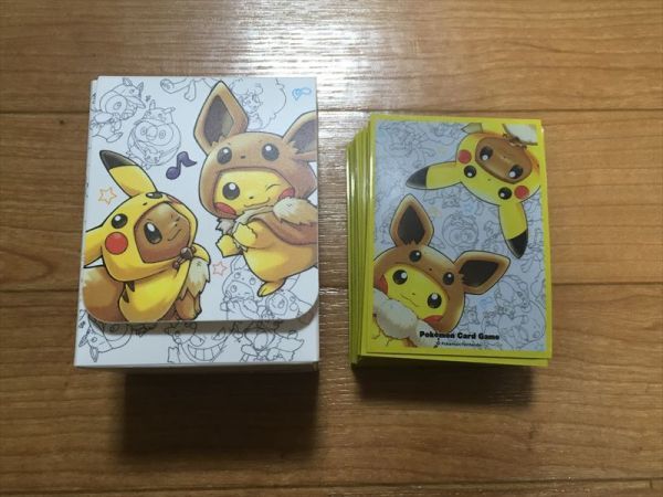 限定セール，安い ポケモンカード デッキケース FAN OF PIKACHU&EIEVUI ポンチョを着たピカチュウ イーブイ デッキシールド スリーブ 64枚セット(【削除予定】その他)｜売買されたオークション情報、yahooの商品 【削除予定】その他
