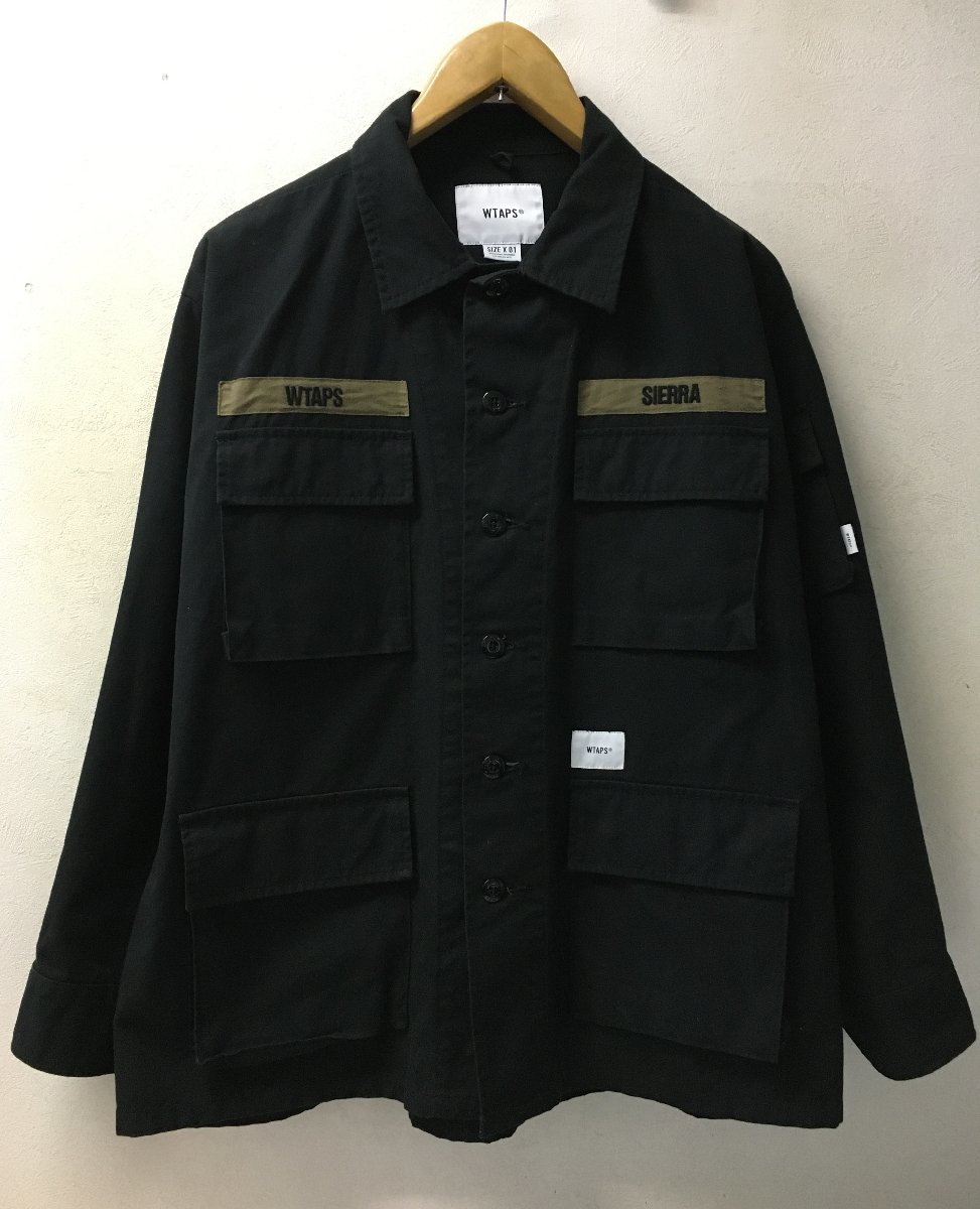 ◆WTAPS ダブルタップス 19aw JUNGLE LS SHIRT 192WVDT-SHM03 ジャングル シャツ　ジャケット S 美 buds サイズ01