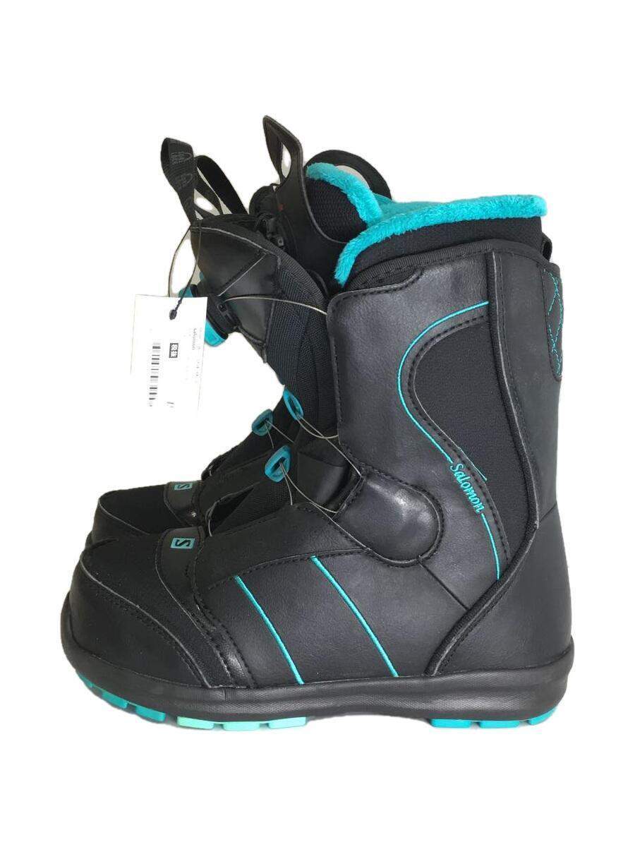 SALOMON BOA ブラックスノーボードブーツ salomon◇スノーボードブーツ/24cm/BOA/BLK/373457 ブーツ