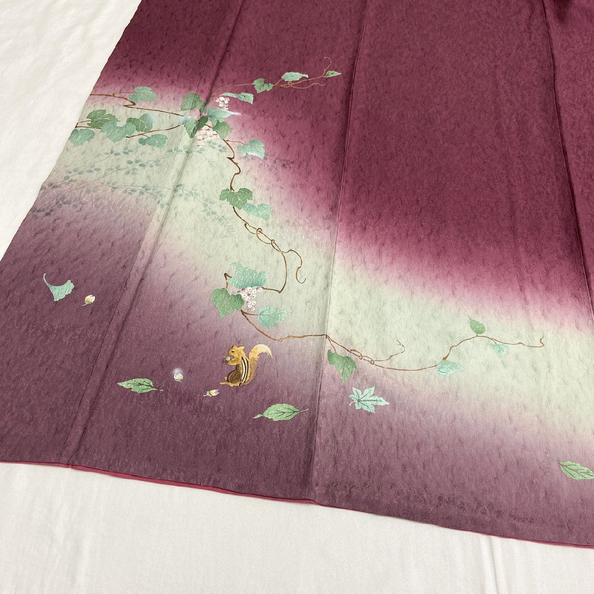薄桃紫色 訪問着 汕頭刺繍 ぼかし染 訪問着 - Yahoo!オークション 