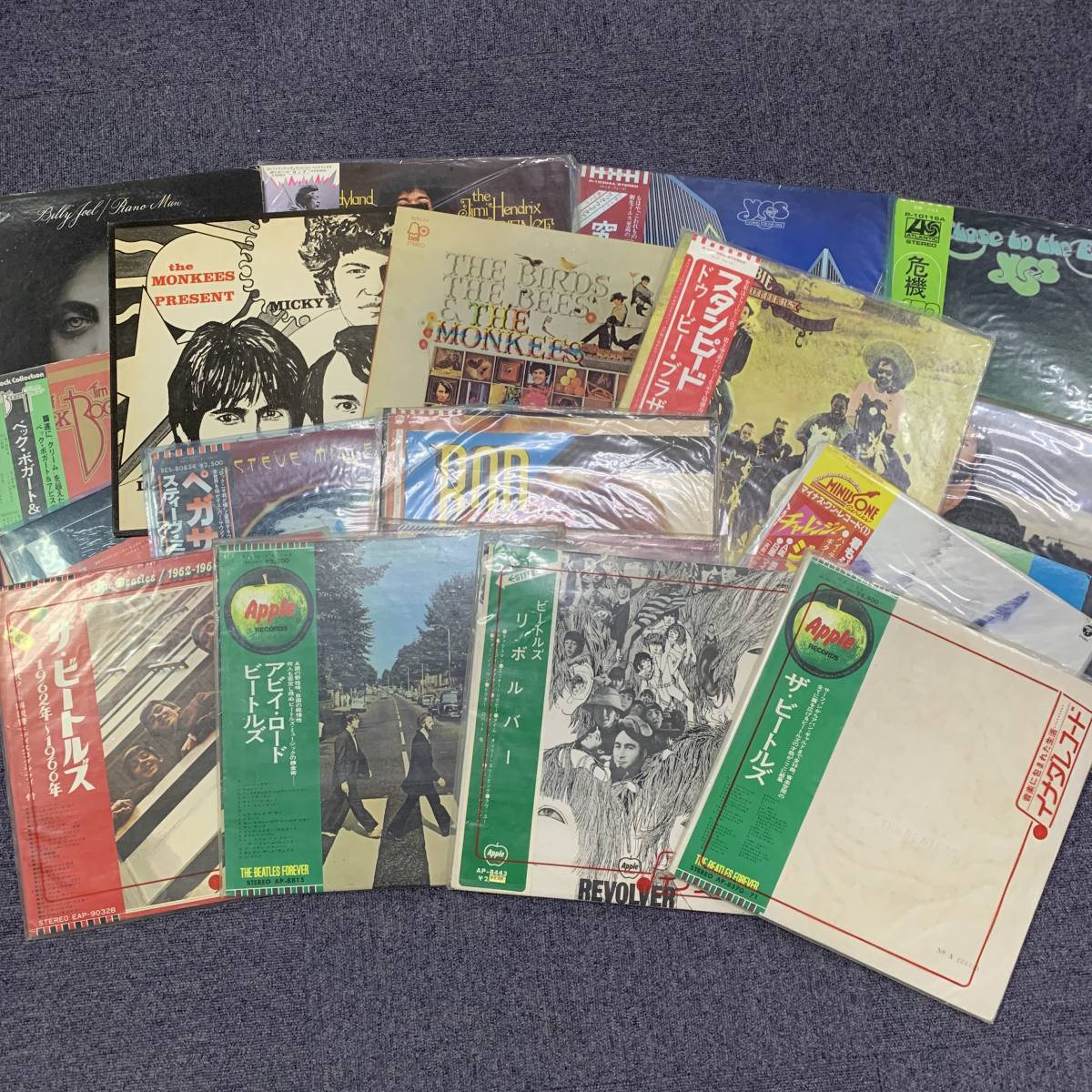 洋楽 ロック LPレコード The Beatls THE MONKEES 他 22枚まとめて 帯付