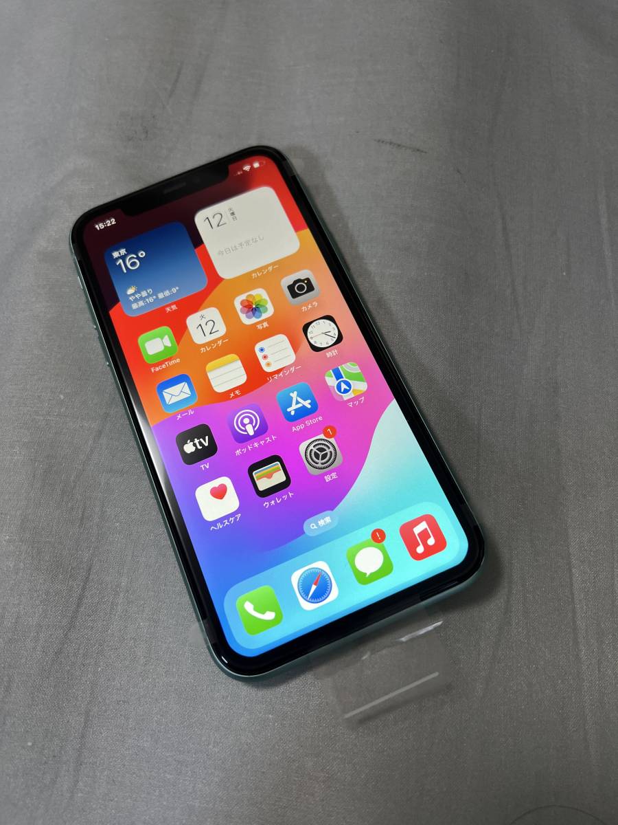 新品 未使用 国内SIMフリー Apple iPhone11 256GB グリーン MWMD2J/A
