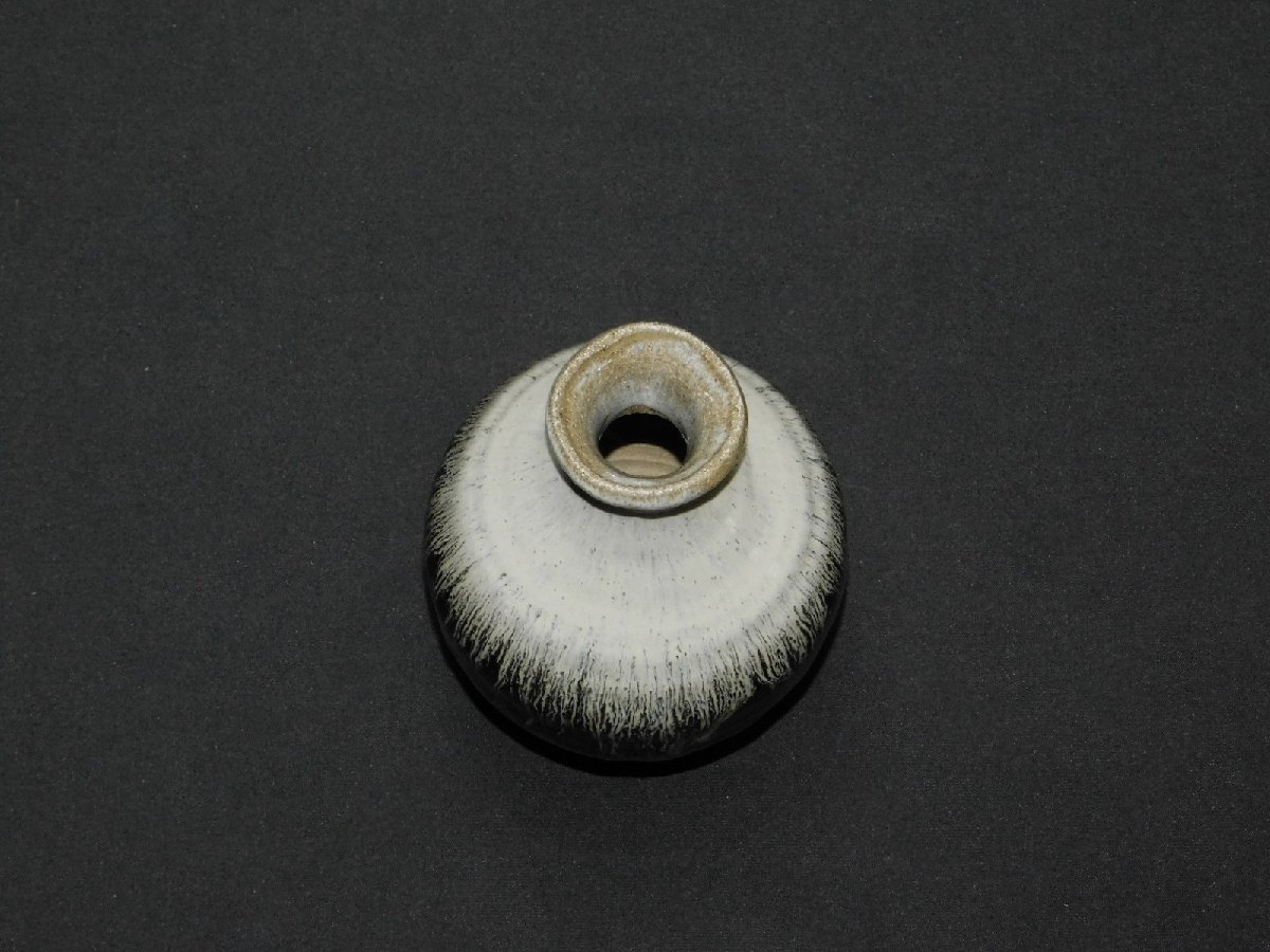 宝扇】H-2749 茶道具/徳利 朝鮮唐津/徳沢守利 作/共箱/美品 茶道具
