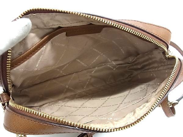 1円 □極美品□ MICHAEL KORS マイケルコース MK柄 PVC×レザー 