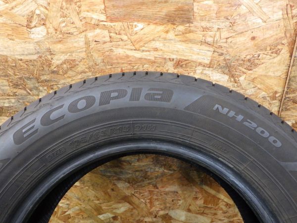 NH200 195&frasl;65R15 ECOPIA エコピアNH200 2022年製 r15の通販 ☆送料無料☆ブリヂストン ECOPIA NH200 195/65R15 91H 2022年製 9.5分山 1本 【オンロード】