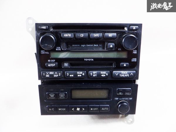 希少！トヨタ純正 JZX100 チェイサー CD MD カセット デッキ