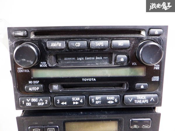 希少！トヨタ純正 JZX100 チェイサー CD MD カセット デッキ