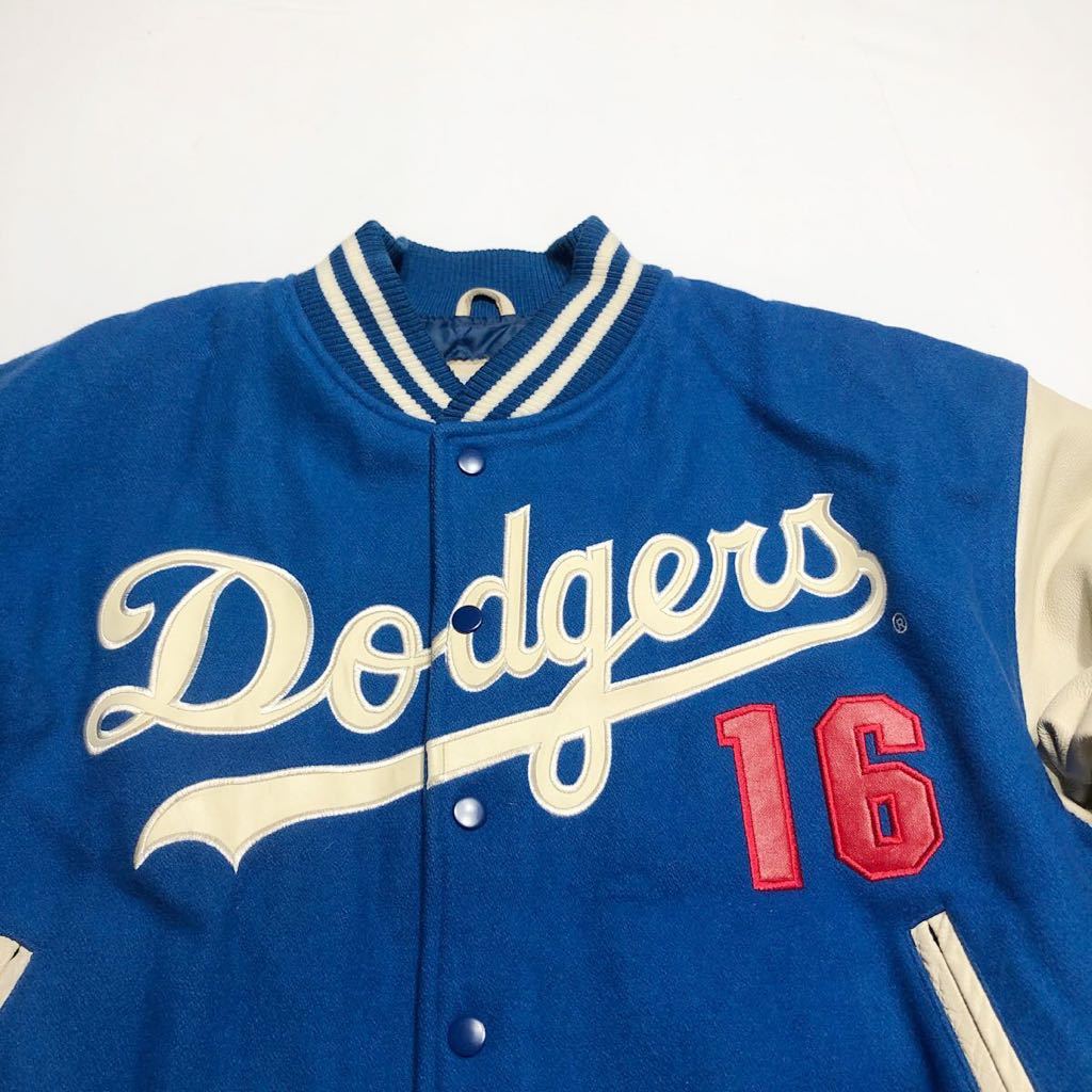 ドジャース スタジャン MLB 野茂英雄 LA NOMO USA製 L ジャケット ロサンゼルス・ドジャース 希少 STARTER 90s 公式 野茂 Jaket