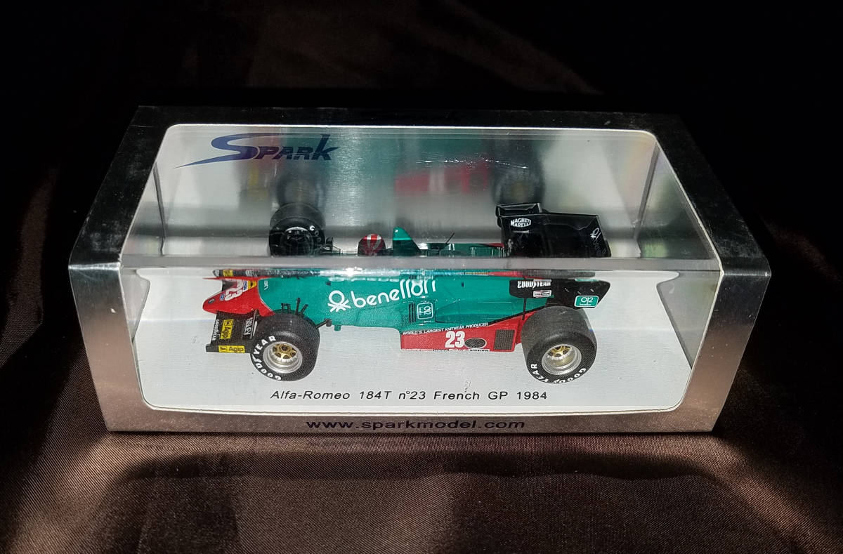 1円スタート! スパーク 1/43 Alfa Romeo 184T 1984 France GP no.23 Eddie Chiever