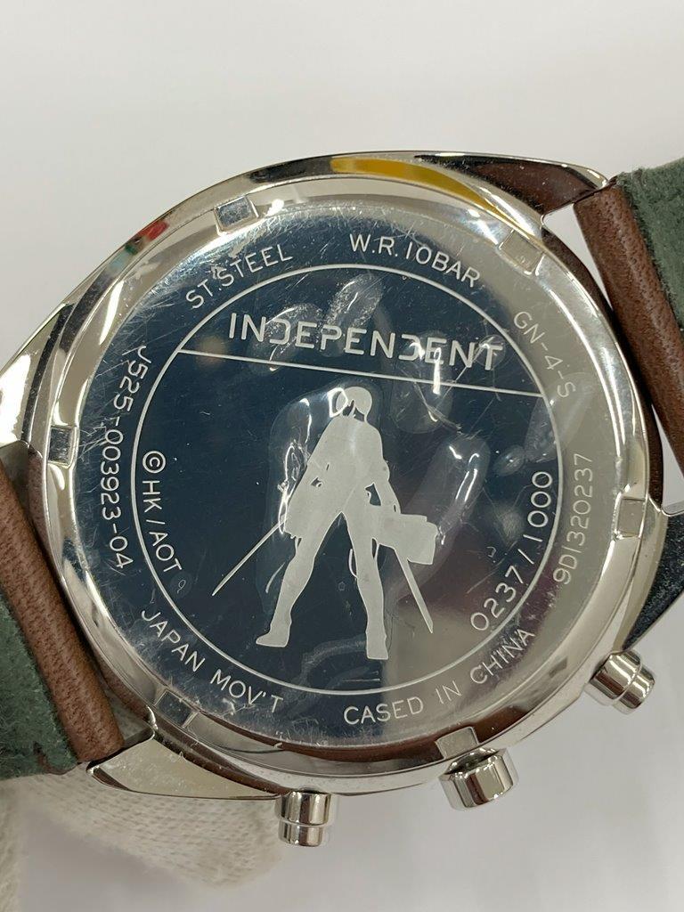 GIOM25965 INDEPENDENT×進撃の巨人 リヴァイモデル コラボウォッチ