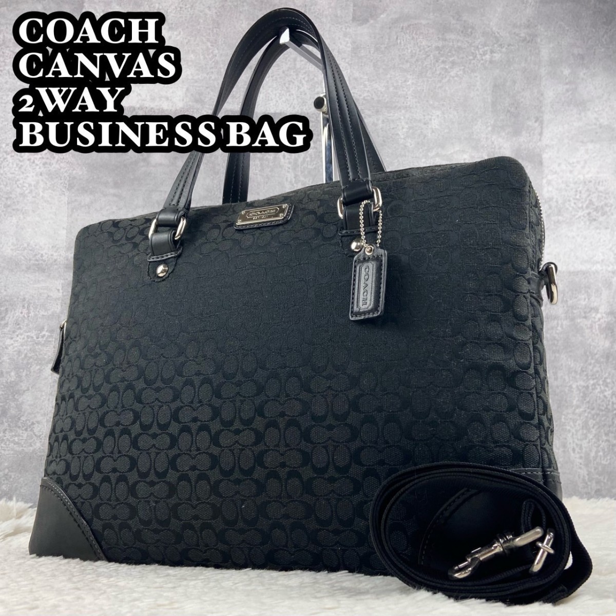 1円~ 未使用級 COACH コーチ A4 通勤 通学 書類 メンズ ビジネスバッグ
