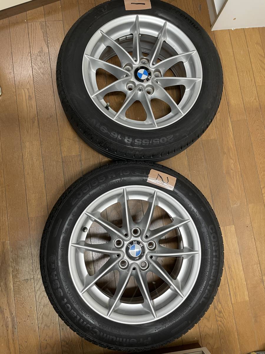 ＢＭＷ３シリーズＥ９０タイヤ付き純正ホイール２本のみ_1