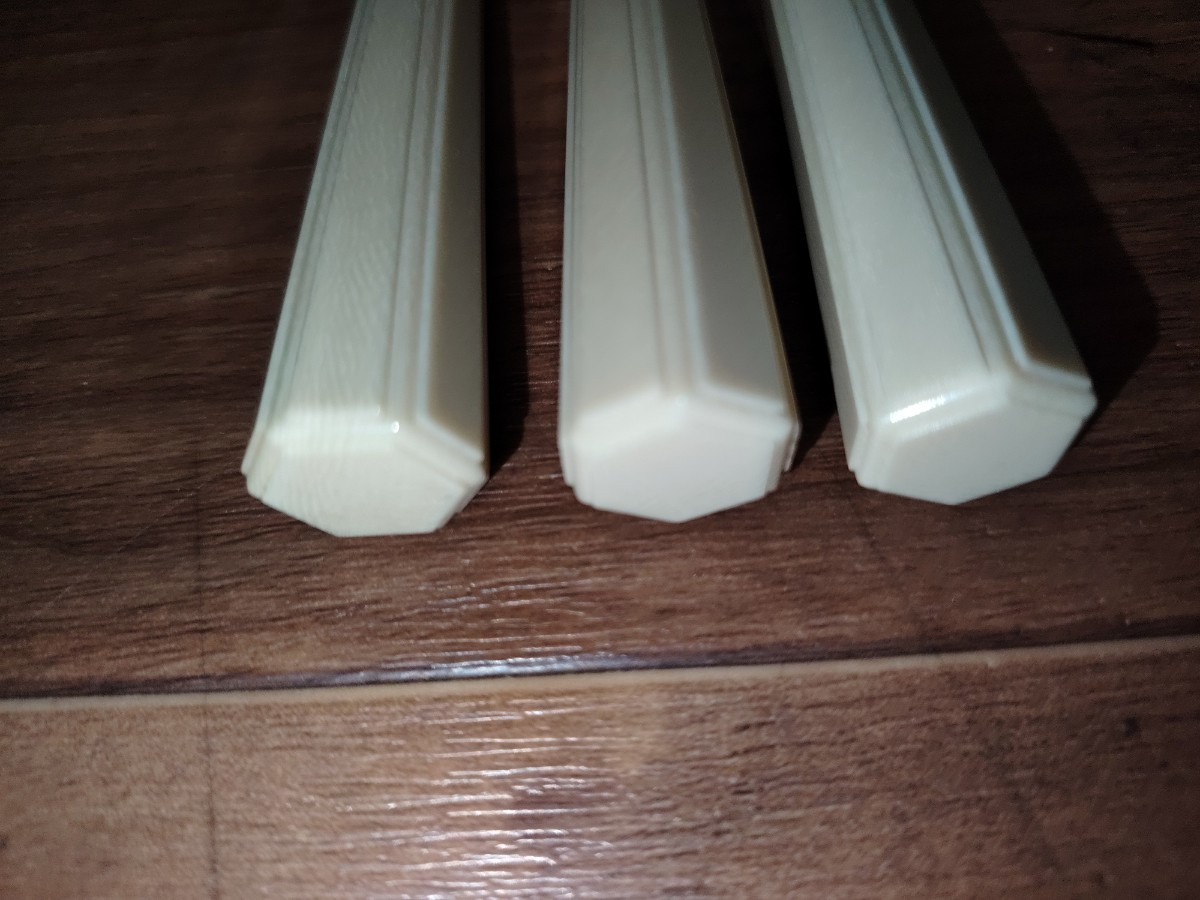 三味線の糸巻き 白色 中古 パーツ 高級 三味線 二本溝 子持綾杉 和楽器
