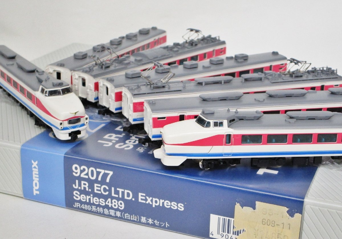 TOMIX 92077+92078 489系特急電車（白山）基本+増結【ジャンク