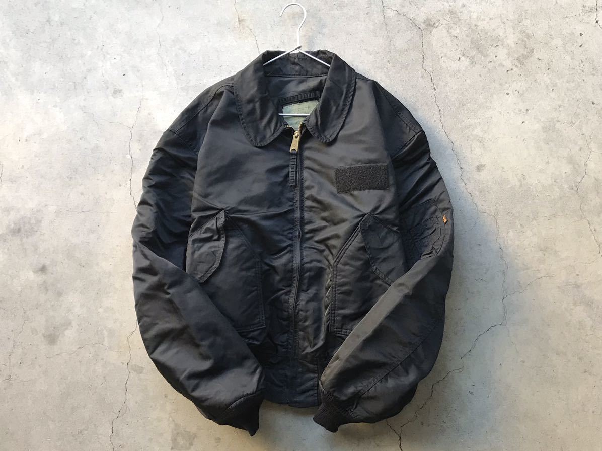 ALPHA アルファ USA製 CWU45/P フライトジャケット XL 黒 【公式通販】