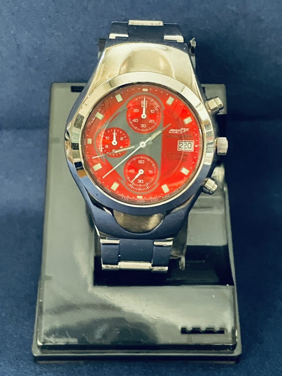 中古メンズ腕時計 CITIZEN OXY GN-4-S シチズン オキシー クロノグラフ 