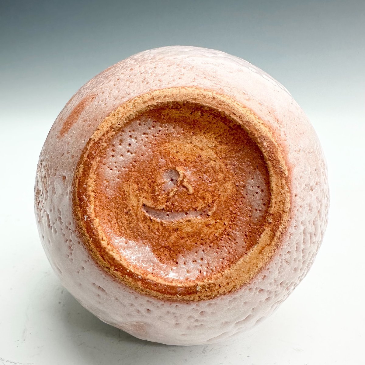 N ほぼ未使用 人間国宝 加藤孝造 志野 壷 花器 一輪挿し 共箱 栞 美濃