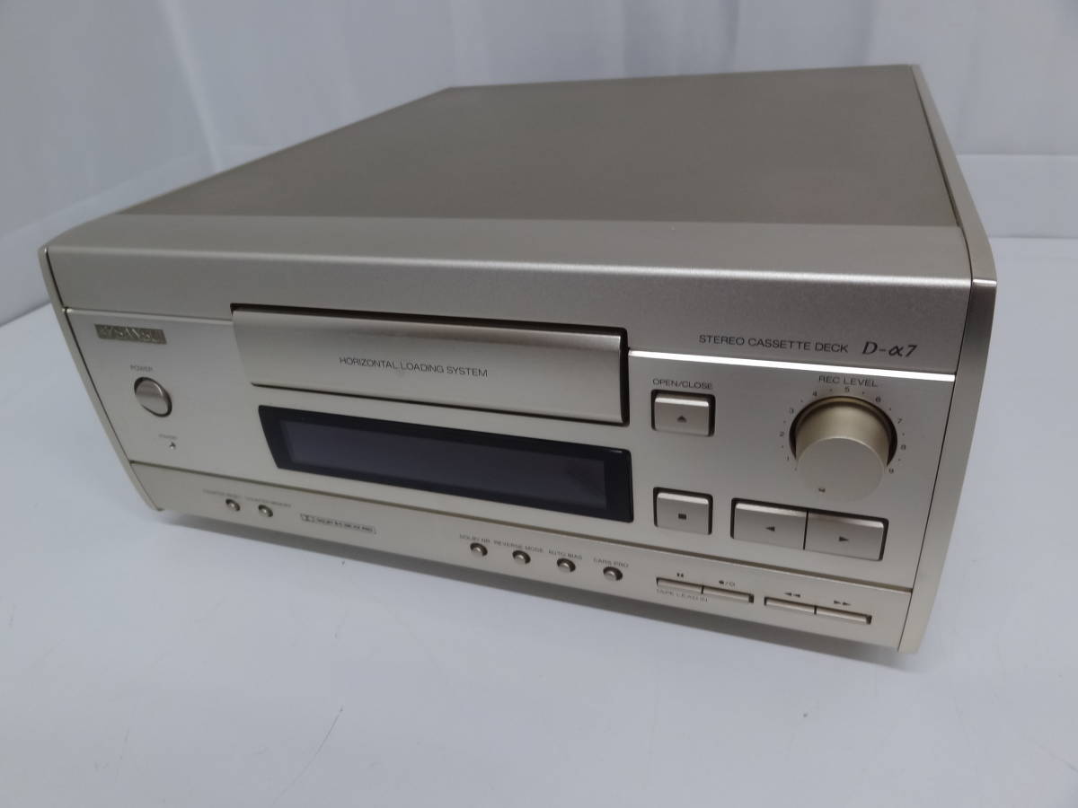 〈SANSUI〉　サンスイ　ステレオカセットデッキ　D-α７　JUNK
