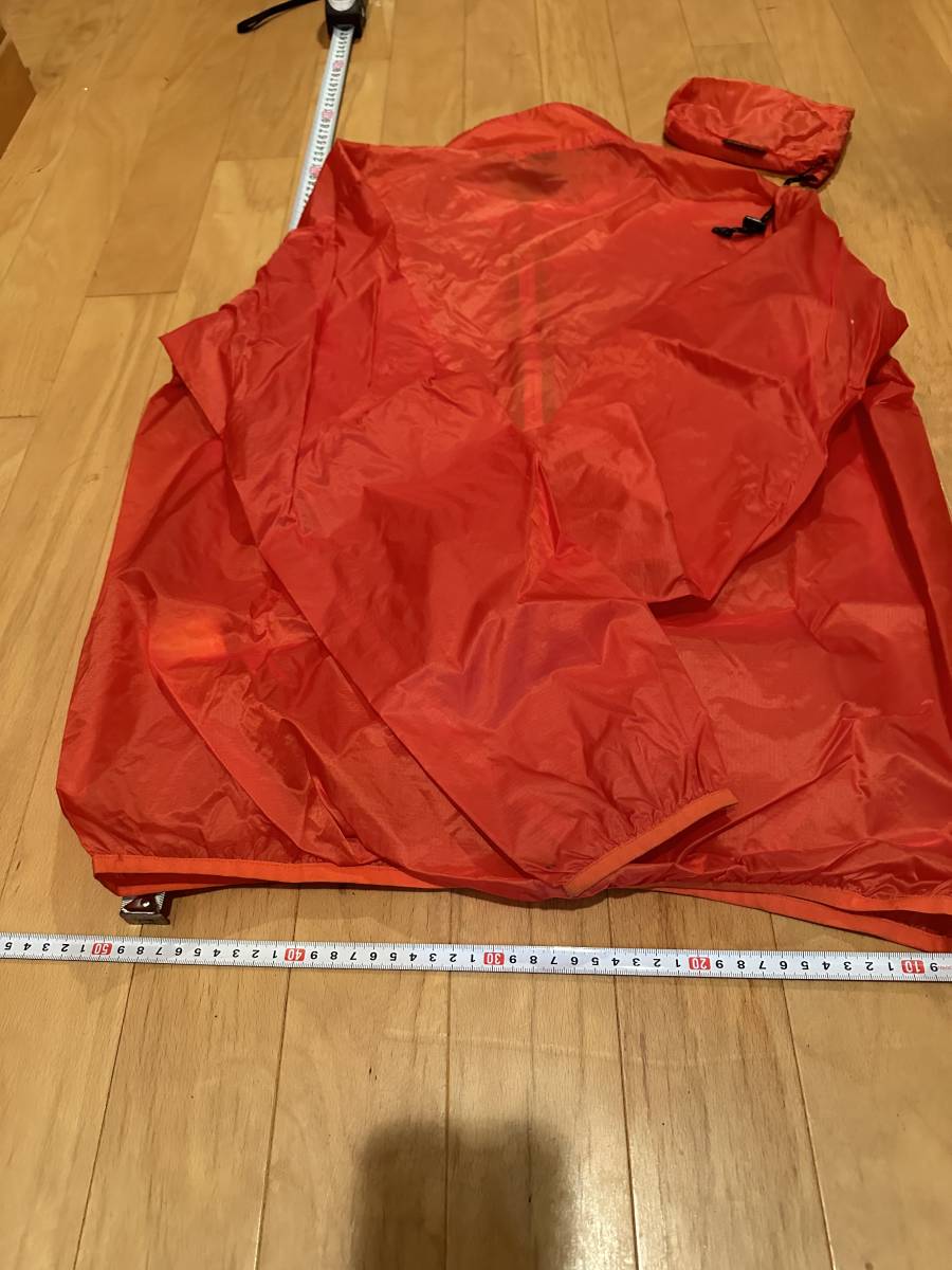 モンベル mont-bell EXライト ウインドジャケット L オレンジ 最軽量ウインドブレーカー 自転車 クロスバイク登山キャンプアウトドア_2