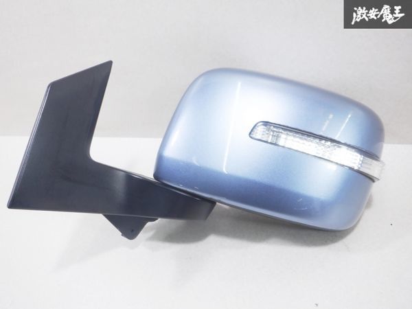 点灯確認済み！！ スズキ 純正 MH23S ワゴンR ドアミラー サイドミラー 左 左側 助手席 カラー ZLU ブリーズブルーメタリック 7P 棚27K