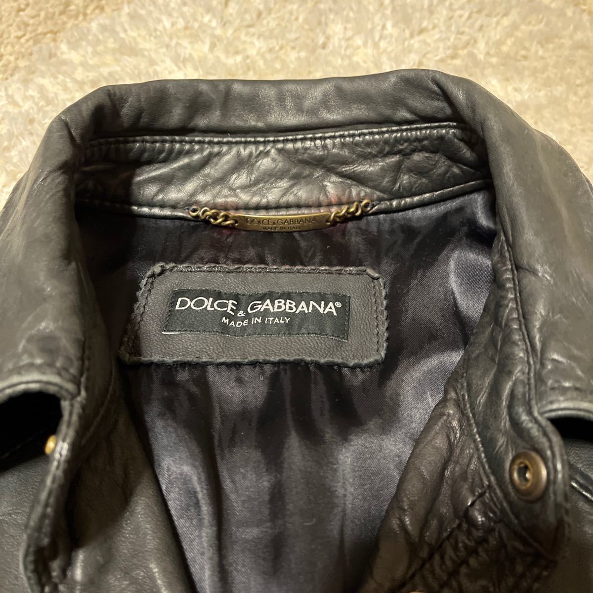 ドルガバ ドルチェ&ガッバーナ レザージャケット DOLCE&amp 