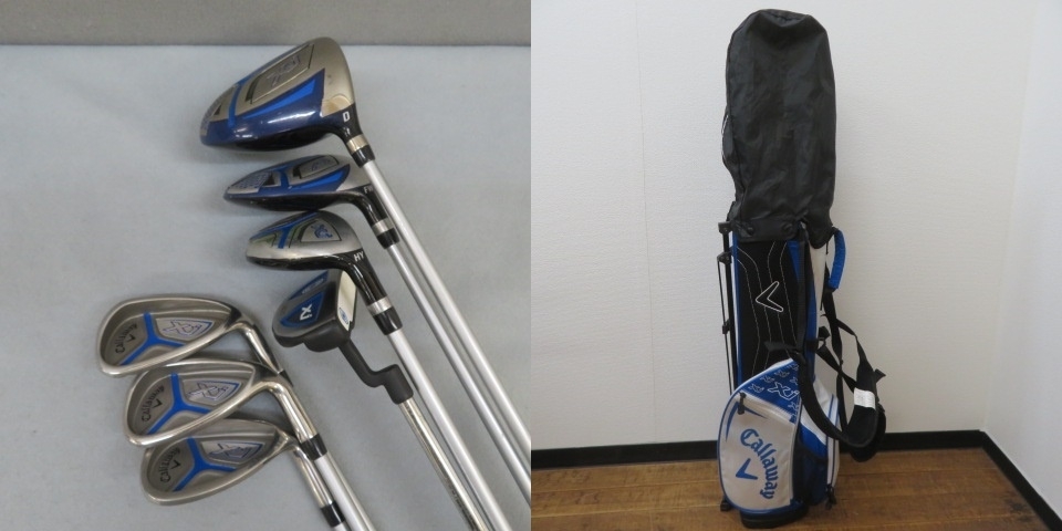 L711★キャロウェイ XJ ジュニアセット 子供用 ゴルフクラブ7本 バッグ付★S