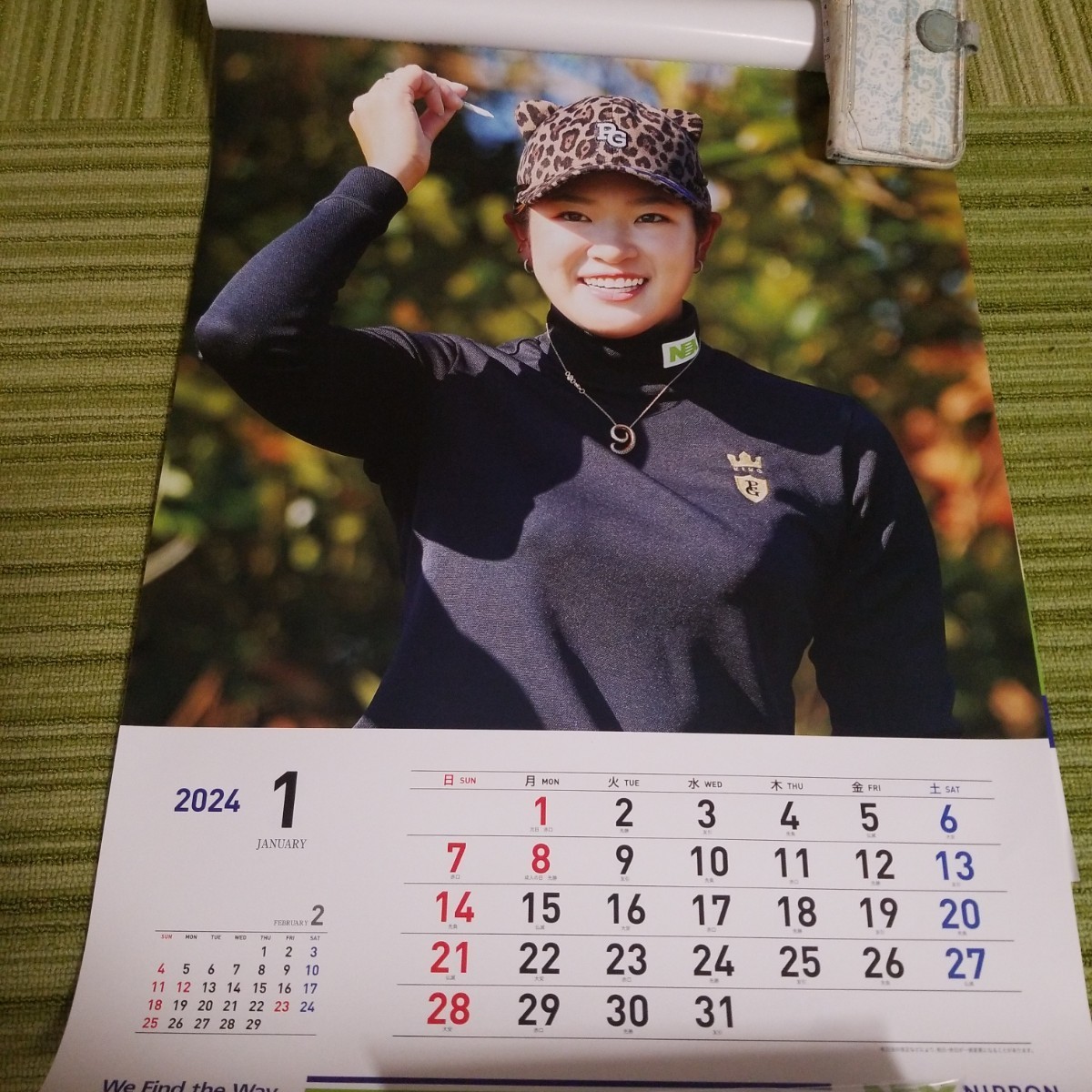 原英莉花カレンダー。 原英莉花カレンダー2025 壁掛け ゴルフボールの