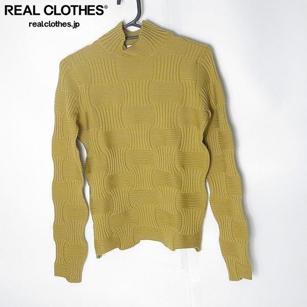 ☆【未使用】BOTTEGA VENETA/ボッテガヴェネタ 23AW ハイネック イントレチャート柄ニット 705135 V28V0/XS /000