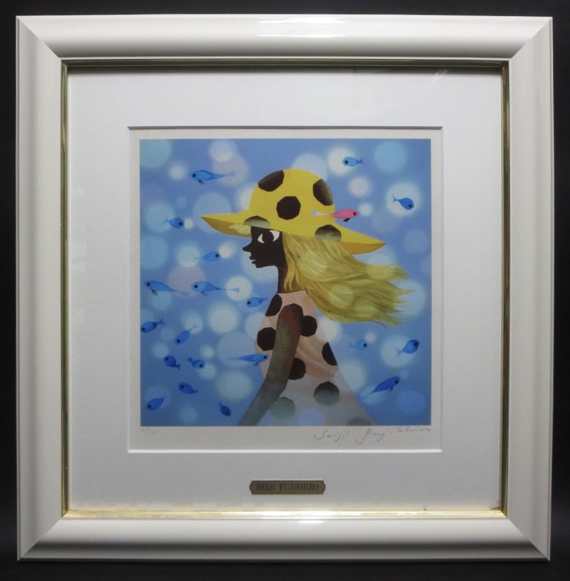 Yahoo!オークション - 藤城清治 「夏・魚しました」真作保証 人気の藤 真作