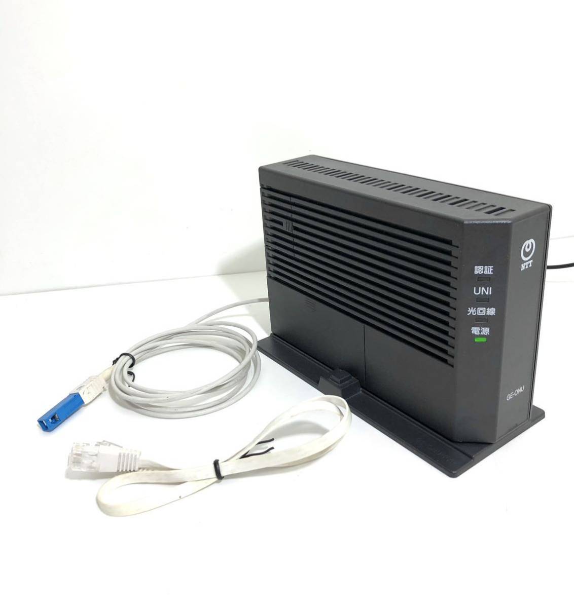 通電のみ確認【NTT 光回線終端装置《GE-ONU》タイプD 電源コード LAN