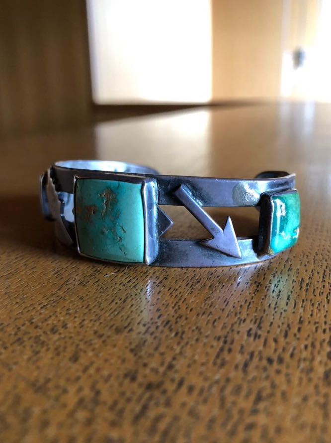 40s ナバホ 卍 navajo hopi 重 ターコイズ silver