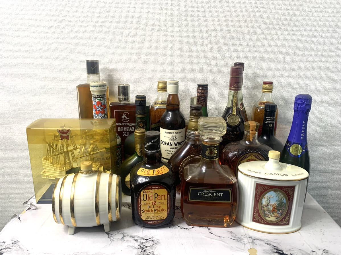 洋酒まとめセット ウイスキー ブランデー ナポレオン VSOP 古酒