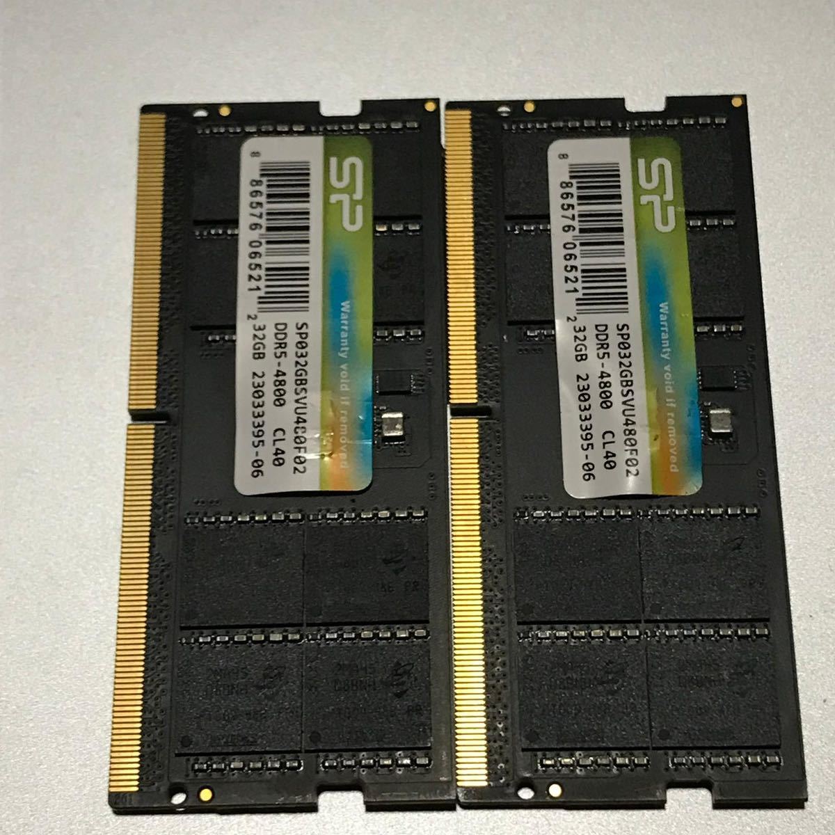 シリコンパワー ノートパソコン用メモリ DDR5-4800 CL40 2 32GB 2枚 