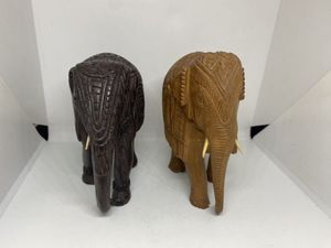 象 置物 木彫のYahoo!オークション(旧ヤフオク!)の相場・価格を見る