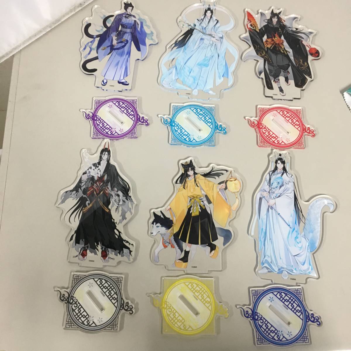 ○魔道祖師 描き下ろしBIGアクリルスタンド 6種セット 魏無羨 藍忘機