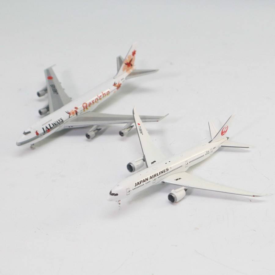JAL 日本航空 1/400 BOEING ボーイング 787-9 & B747-200 ダイキャスト