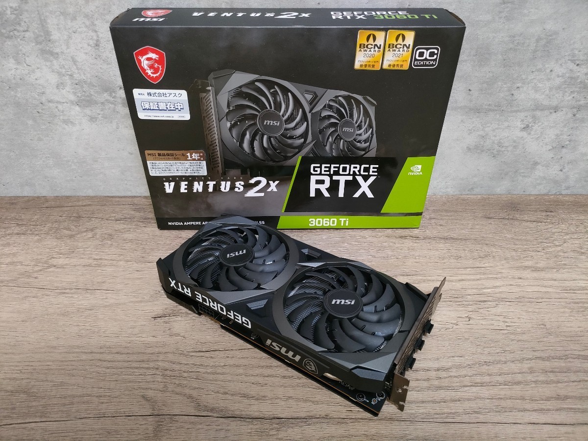 NVIDIA MSI GeForce RTX3060Ti 8GB VENTUS 2X V1 LHR 【グラフィック 