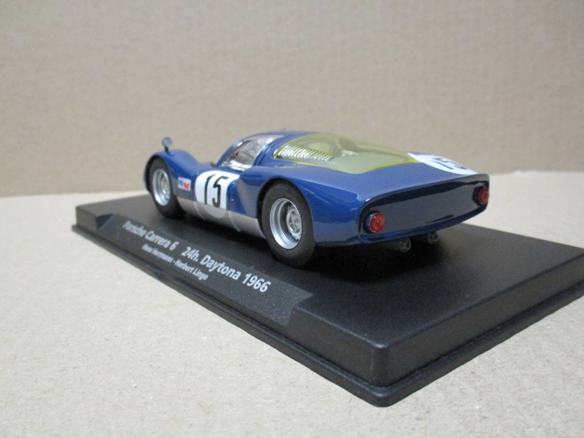 SLOT CAR- FLY - PORSCHE CARRERA 6– 24H DAYTONA 1966- No15- BLEU MARINE- ( HANS HERMANN/ HERBERT LINGE)- REF 88192- NEUF - Jeux & Jouets