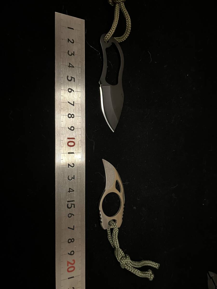 ［1-1-5］2本まとめ売り　ミニナイフ　フィッシングナイフ　シースナイフ　サブナイフ　キャンプ　アウトドア_1