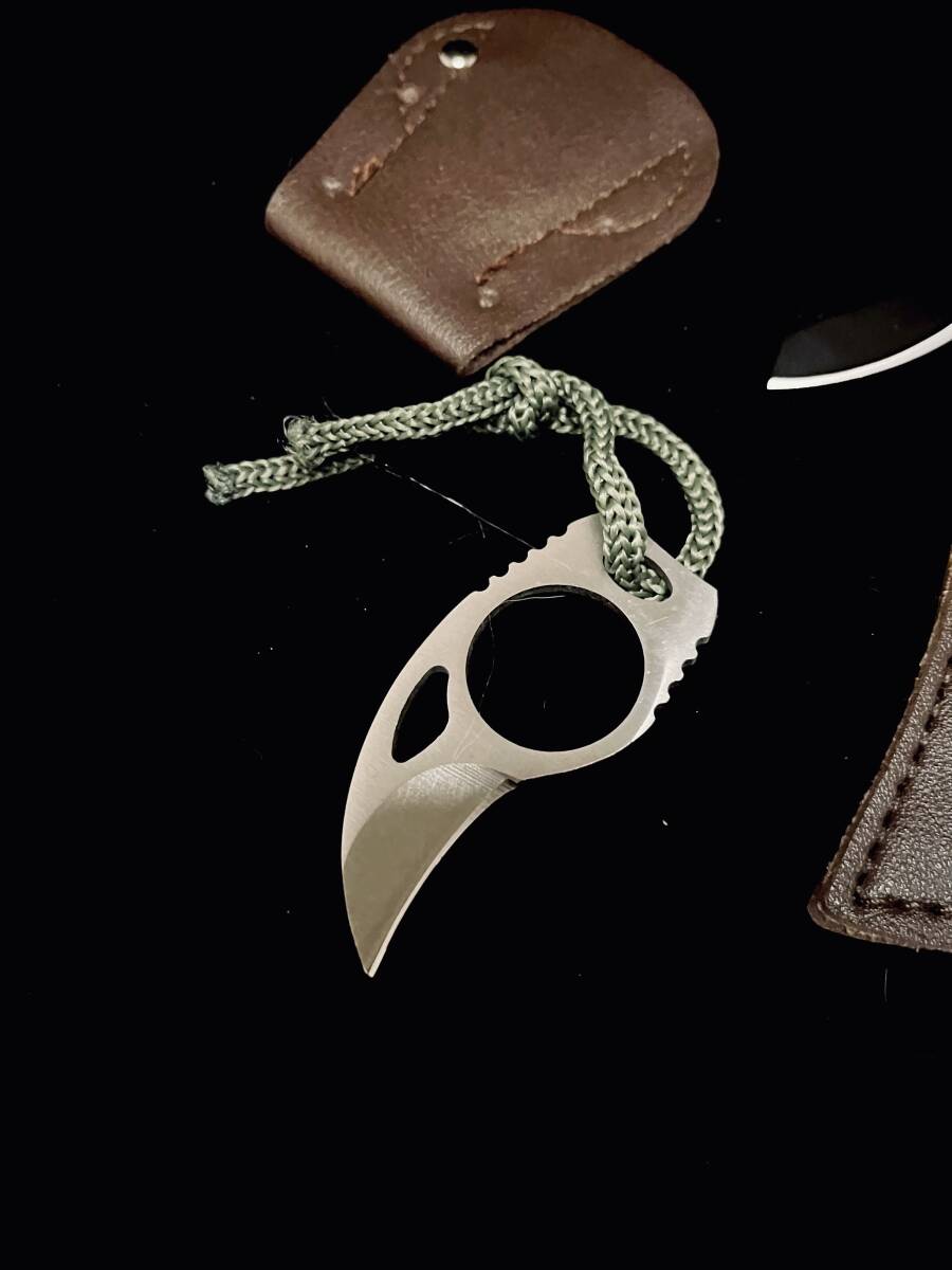 ［1-1-5］2本まとめ売り　ミニナイフ　フィッシングナイフ　シースナイフ　サブナイフ　キャンプ　アウトドア_3