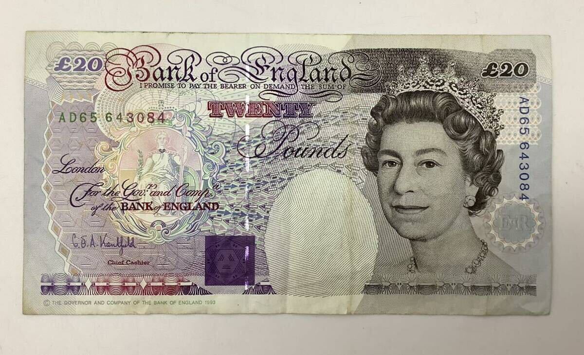 ⑬ 7枚まとめ 総額60ポンド イギリス 英国 イングランド 旧紙幣 紙幣