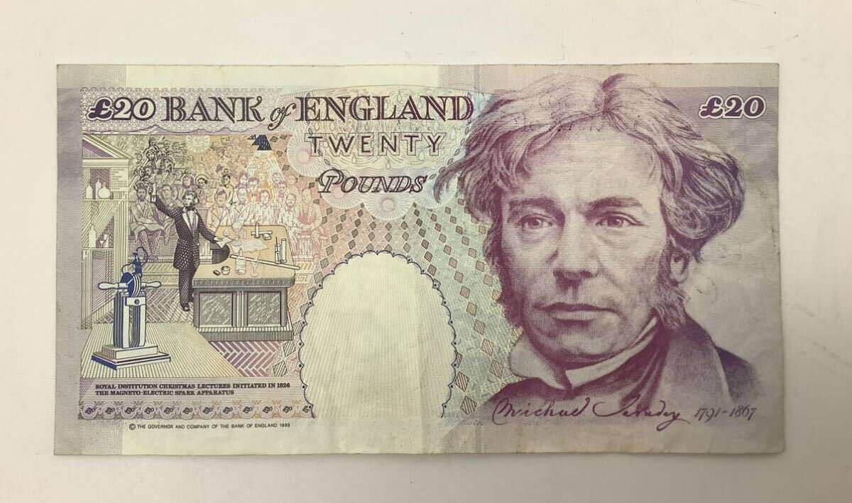 ⑬ 7枚まとめ 総額60ポンド イギリス 英国 イングランド 旧紙幣 紙幣