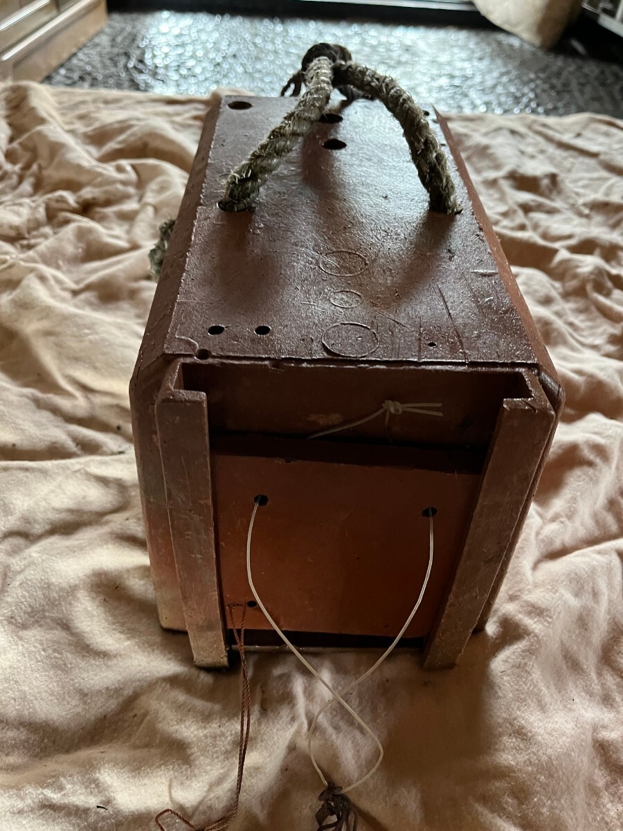 【③】水箱 水中箱 蛸壺 小物釣り 骨董品 レトロ アンティーク_1