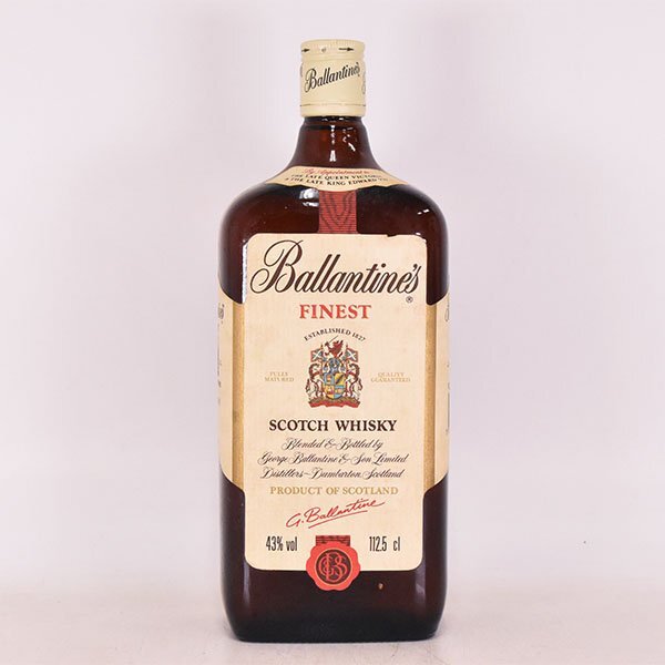 1円～☆バランタイン ファイネスト 角瓶 1125ml 43% スコッチ