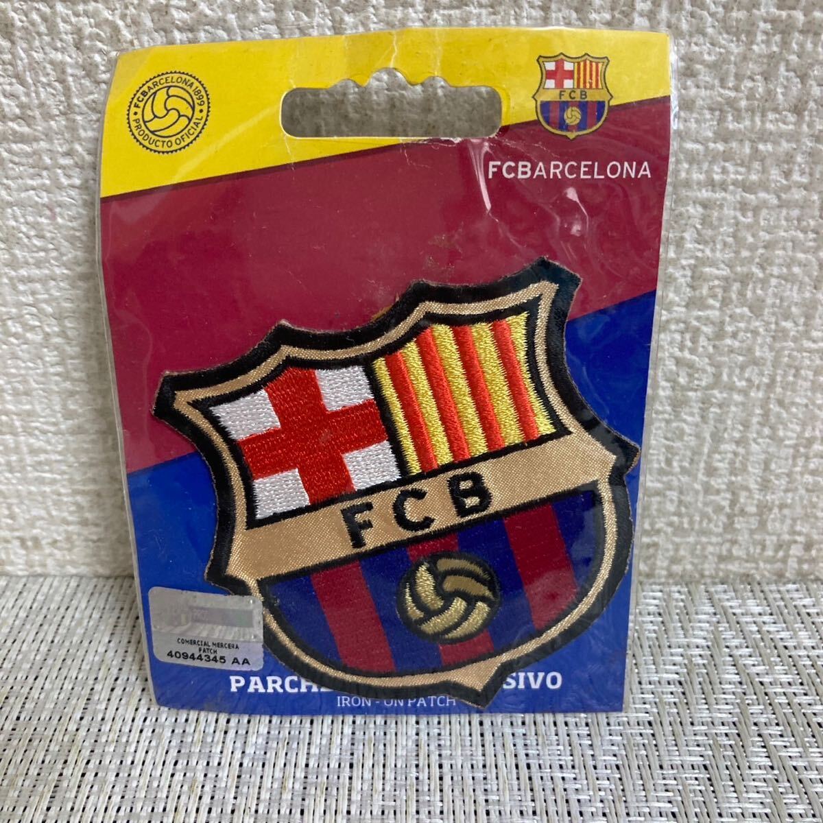 ワッペン/FC BARCELONA/バルセロナ/未開封未使用品/サッカー/刺繍アイロン/FCB_1