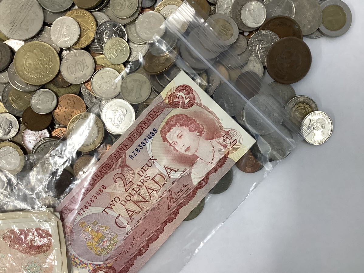 4219おまとめ 海外古銭 大量 6Kg以上 紙幣 硬貨 銀貨 外国銭 雑銭 中国